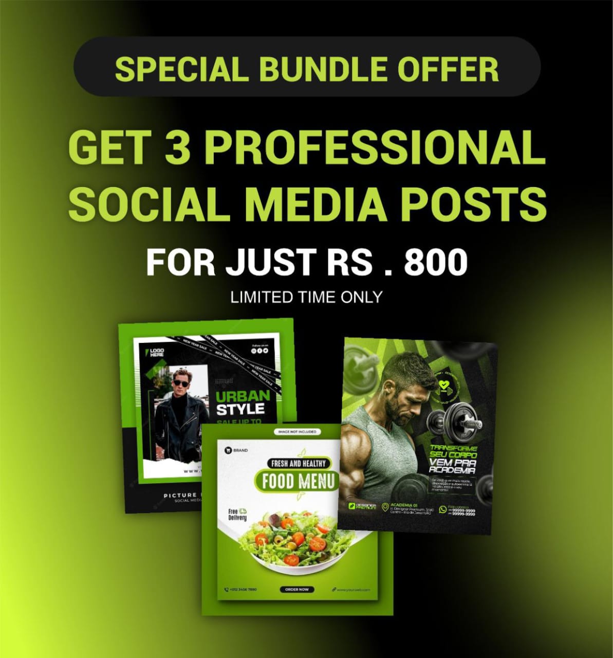 Social media post design services